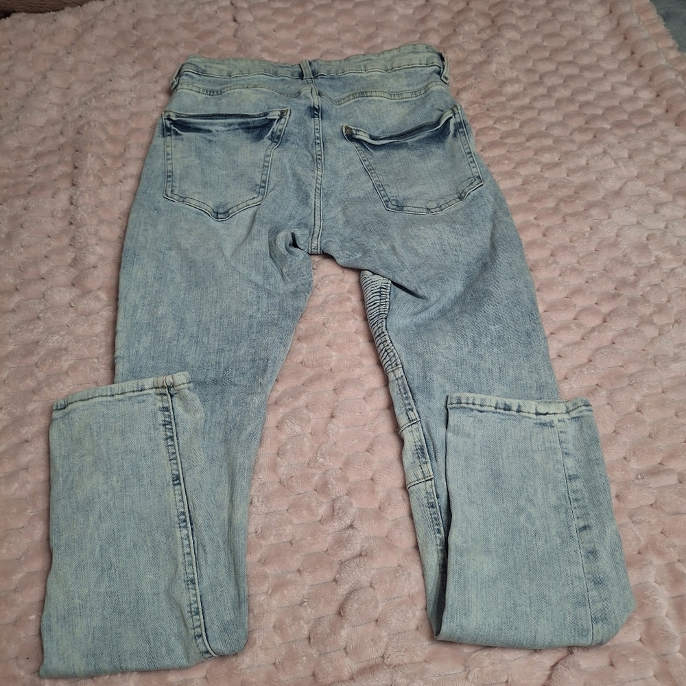 H&M Men's Light Blue Skinny Jeans- Mens Sz 29 - Picture 7 of 8
